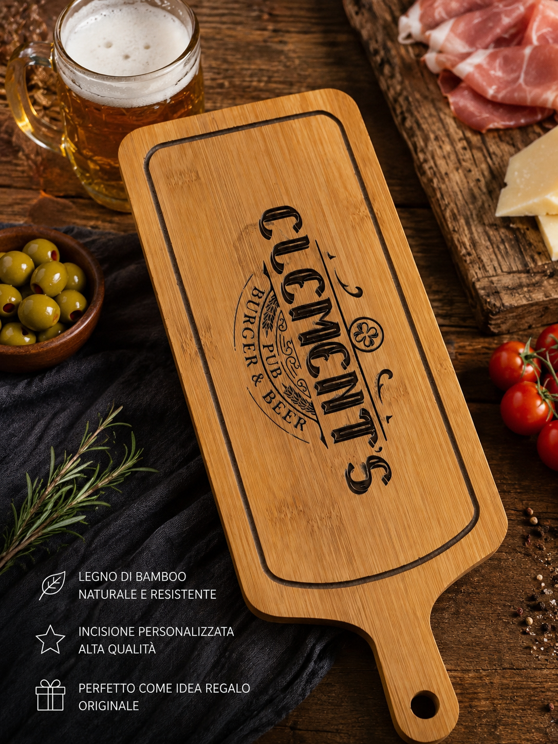 Tagliere personalizzato in legno